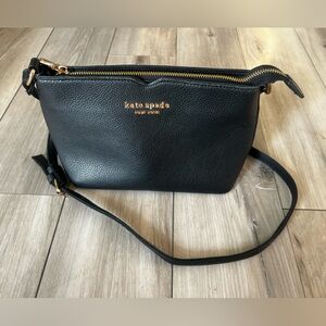 Kate Spade New York Bailey Black Pebbled Leather Crossbody Bag